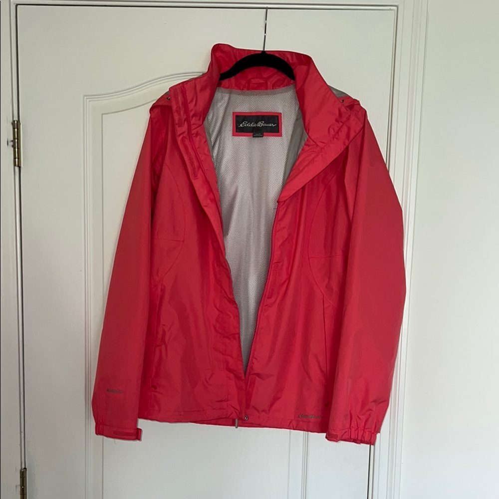 Eddie Bauer Red Windbreaker Jacket